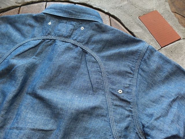 画像: PHERROW'S フェローズ -  '40年代モデルワークシャツ 　ブルーシャンブレー　【MADE IN JAPAN】