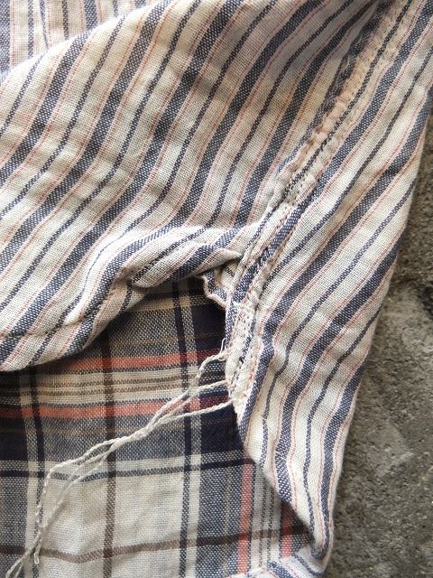 画像: PHERROW'S フェローズ -  半袖ダブルガーゼワークシャツ　ストライプ/チェック　【MADE IN JAPAN】