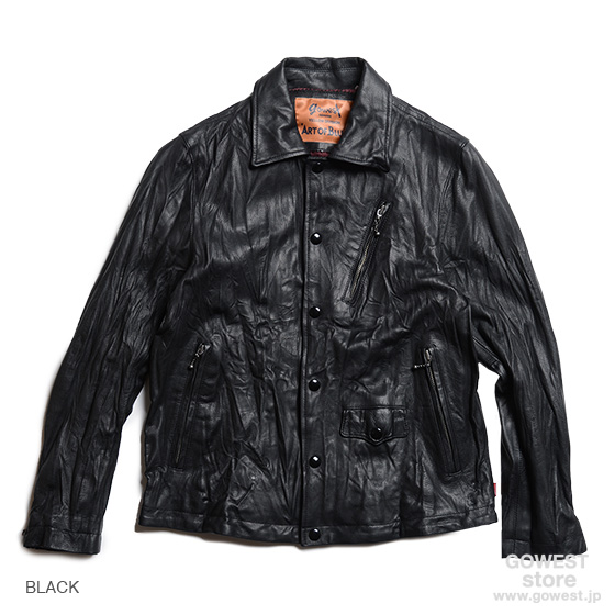 GO WEST ゴーウエスト - セール!! COACH BIKE JACKET／GOAT LEATHER