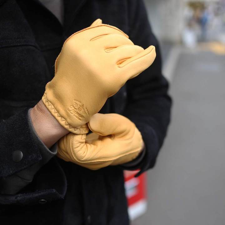 クリアランス最安価格 ランプグローブス LAMP GLOVES SHORTY/CAMEL L