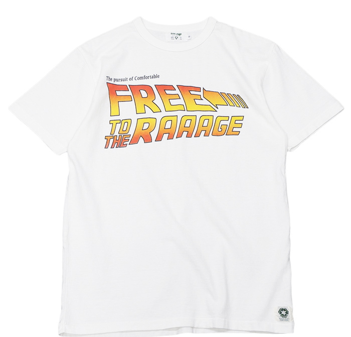 画像1: free rage -"FREE to the RAGE" リサイクルコットンTee:WHITE