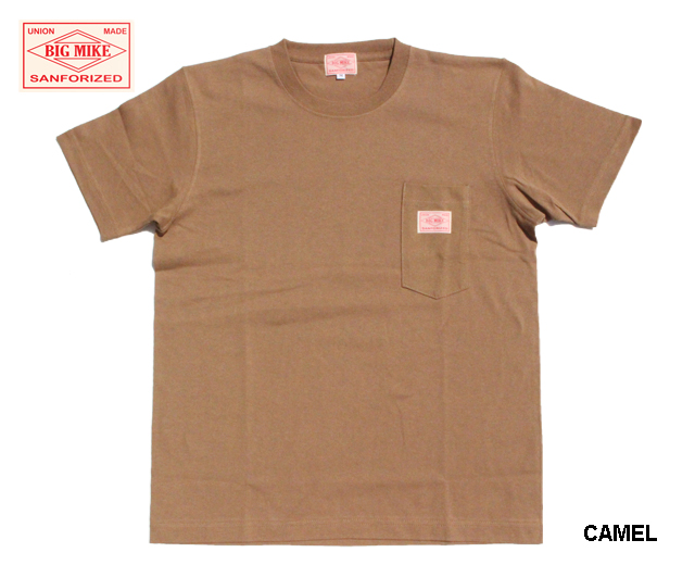 画像1: 2割引　BIG MIKE - ビッグマイクSANGLASES POCKET TEE　CAMEL